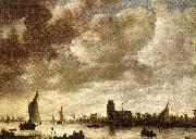 GOYEN, Jan van View of the Merwede before Dordrecht sdg oil on canvas